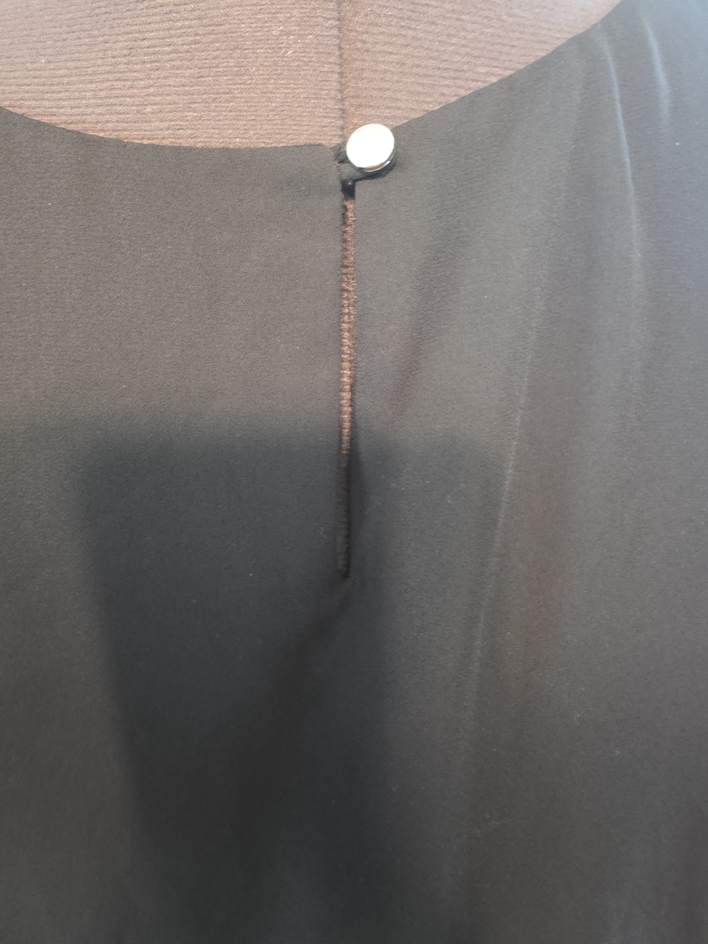 Metaphor Black Double-Layer Sleeveless Camisole - Picture 3 of 7